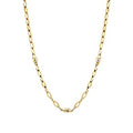 Gold Flush Set Pendant Necklace