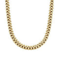 Gold Ball Bead Braided Choker Necklace