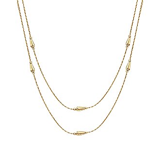 Gold Cocoon Pendant Necklace