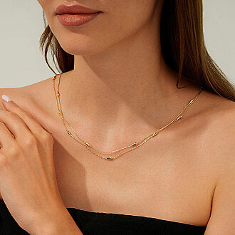 Gold Cocoon Pendant Necklace