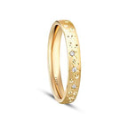 Gold Accented Women's Wedding Band