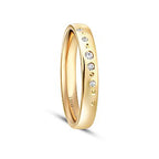 Gold Sparkle Women's Wedding Band