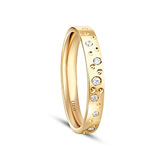 Gold Detailed Women's Wedding Band