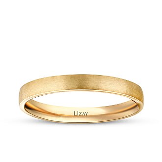 Gold Matte Men's Wedding Band