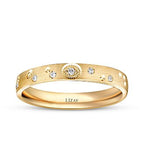 Gold Sparkle Women's Wedding Band