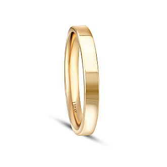 Gold Minimalist Men's Wedding Band