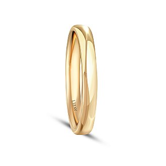 His and Hers Elegant Gold Wedding Band Set