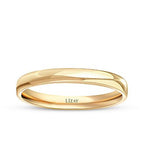 His and Hers Accented Gold Wedding Band Set