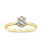 0,80 Carat Diamond Oval Solitaire Engagement Ring