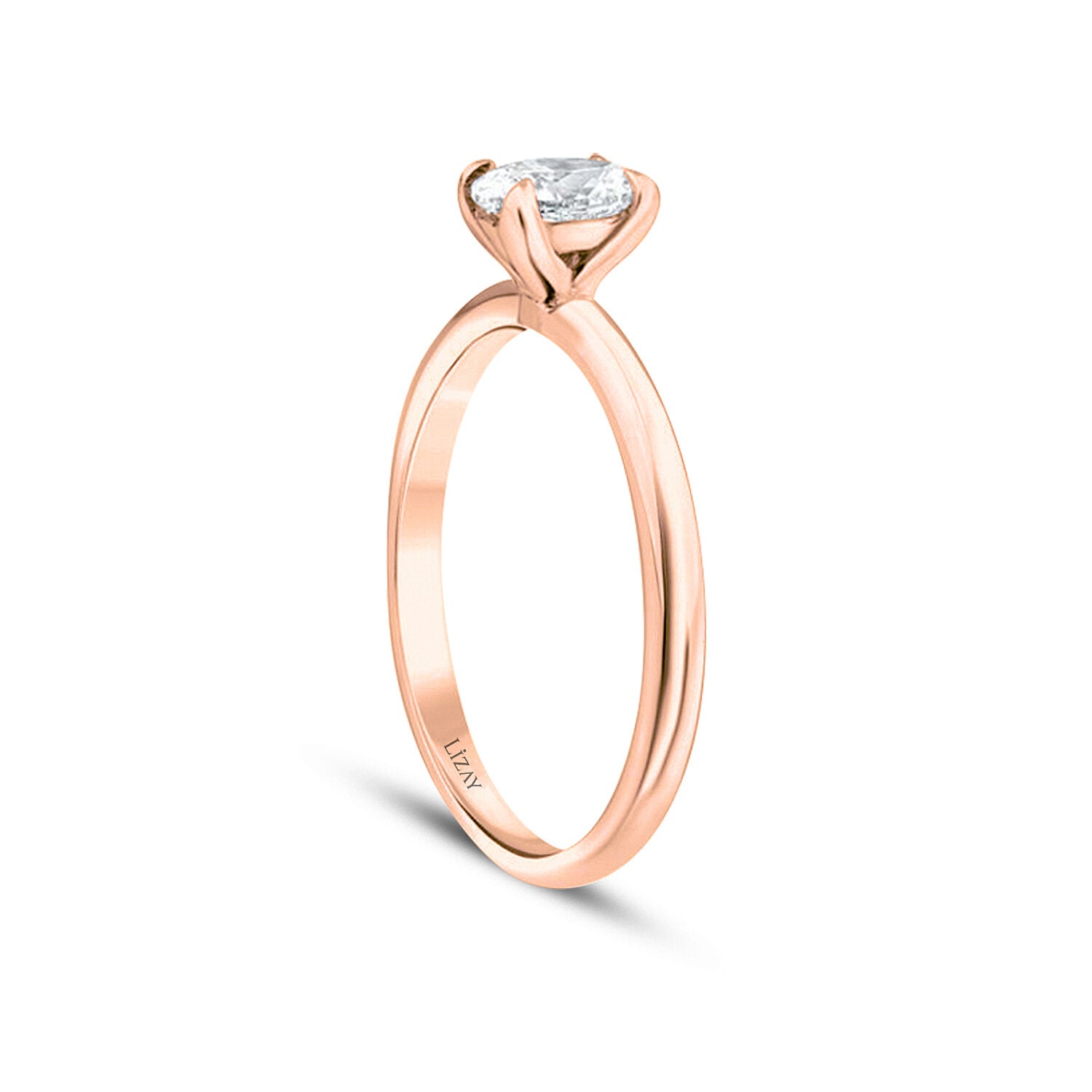 0,80 Carat Diamond Oval Solitaire Engagement Ring