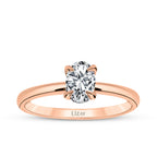 0,80 Carat Diamond Oval Solitaire Engagement Ring