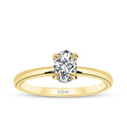 0,50 Carat Diamond Oval Solitaire Engagement Ring