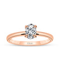 0,50 Carat Diamond Oval Solitaire Engagement Ring