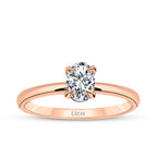 0,50 Carat Diamond Oval Solitaire Engagement Ring