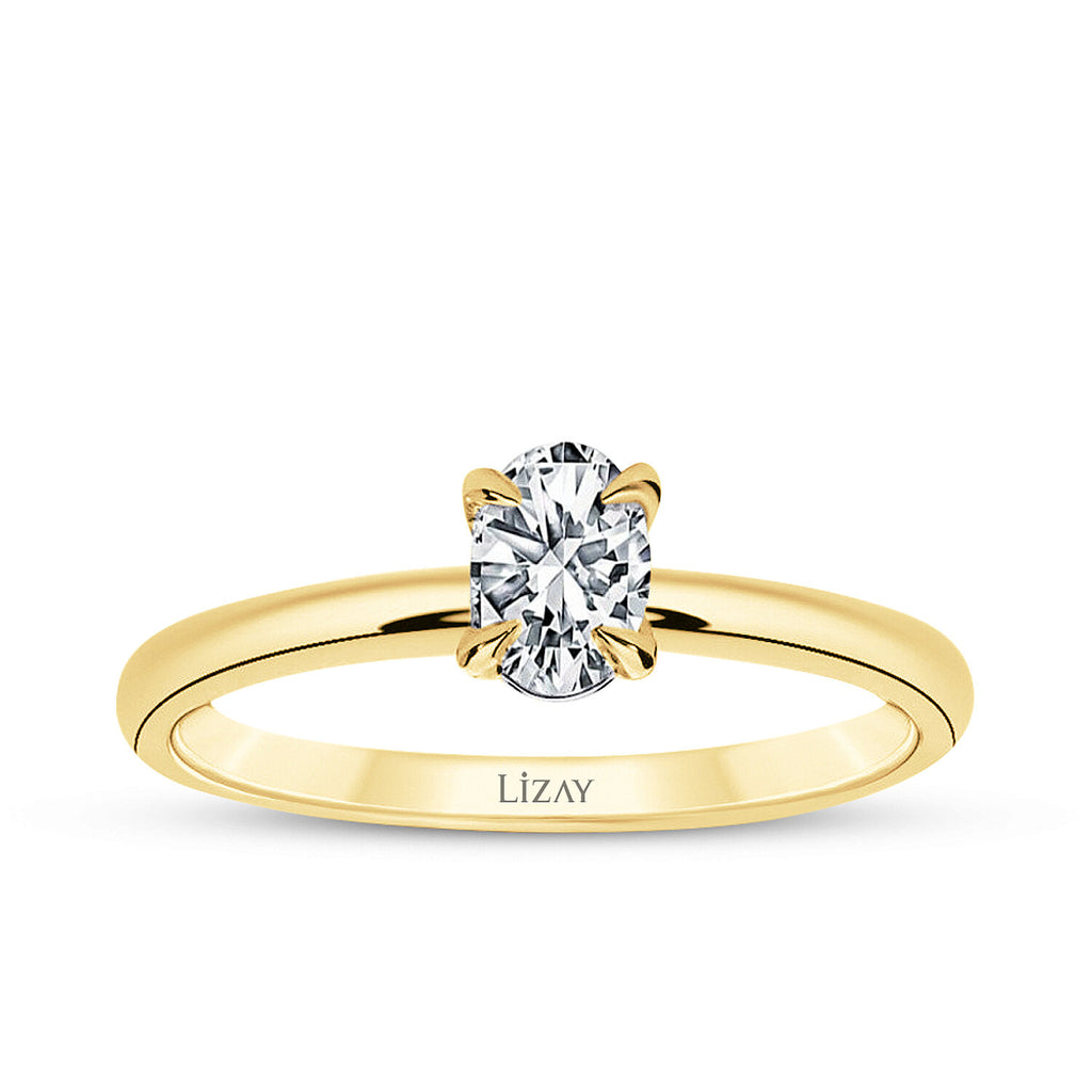 0,40 Carat Diamond Oval Solitaire Engagement Ring