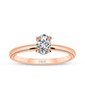 0,40 Carat Diamond Oval Solitaire Engagement Ring