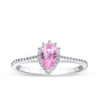 0,52 Carat Diamond Pink Sapphire Ring
