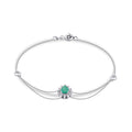 0,53 Carat Diamond Emerald Bracelet