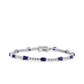 4,53 Carat Diamond Sapphire Bracelet