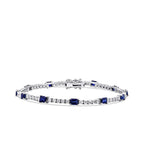 4,53 Carat Diamond Sapphire Bracelet