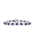 10,01 Carat Diamond Sapphire Bracelet