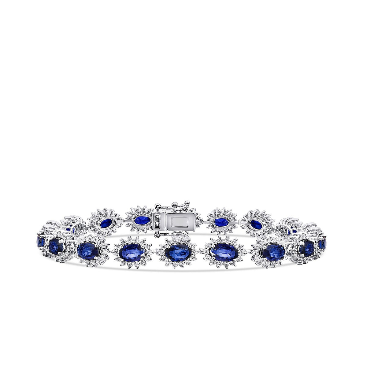 10,01 Carat Diamond Sapphire Bracelet