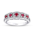 0,50 Carat Diamond Ruby Ring