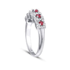 0,50 Carat Diamond Ruby Ring