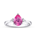 1,33 Carat Diamond Pink Sapphire Ring