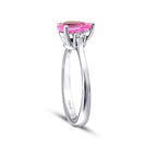 1,33 Carat Diamond Pink Sapphire Ring