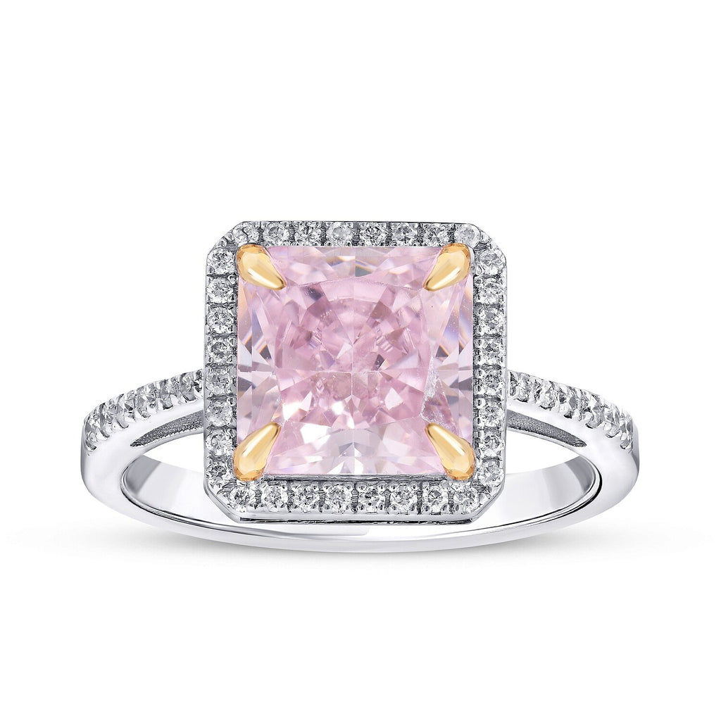 6,02 Carat Diamond Colored Stone Ring