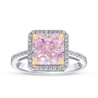 6,02 Carat Diamond Colored Stone Ring