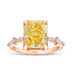 7,37 Carat Diamond Colored Stone Ring