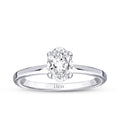 0,40 Carat Diamond Oval Solitaire Engagement Ring