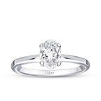 0,40 Carat Diamond Oval Solitaire Engagement Ring