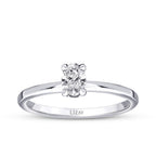 0,30 Carat Diamond Oval Solitaire Engagement Ring