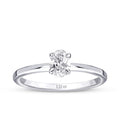0,50 Carat Diamond Oval Solitaire Engagement Ring