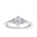 0,44 Carat Diamond Oval Solitaire Engagement Ring
