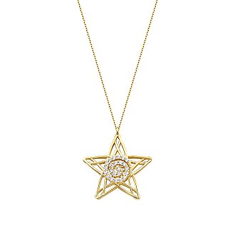 Gold Star Pendant Necklace