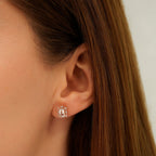 1,15 Carat Diamond Morganite Earrings