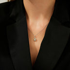 0,84 Carat Diamond Colored Stone Necklace