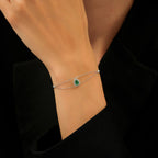 0,53 Carat Diamond Emerald Bracelet