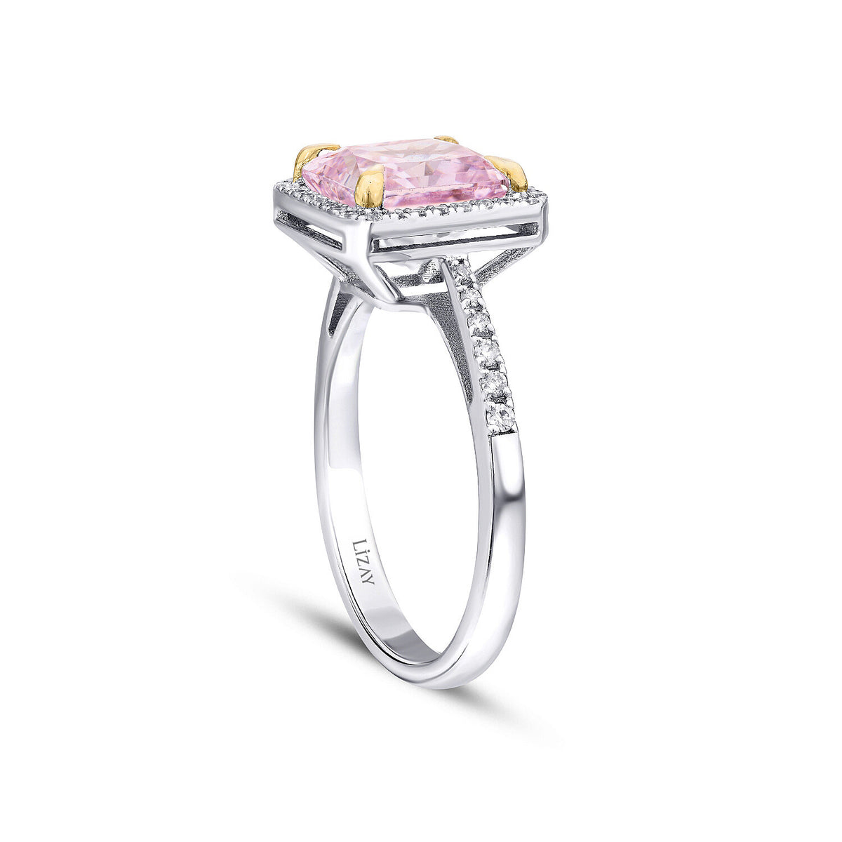 6,02 Carat Diamond Colored Stone Ring