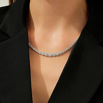 Gold Trendy Statement Choker Necklace