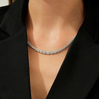 Gold Trendy Statement Choker Necklace