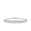 Gold Multi Stone Tennis Bracelet
