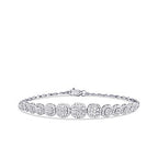 Gold Multi Stone Tennis Bracelet