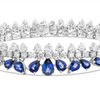 11,97 Carat Diamond Sapphire Bracelet