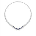 20,23 Carat Diamond Sapphire Neckband