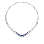 20,23 Carat Diamond Sapphire Neckband